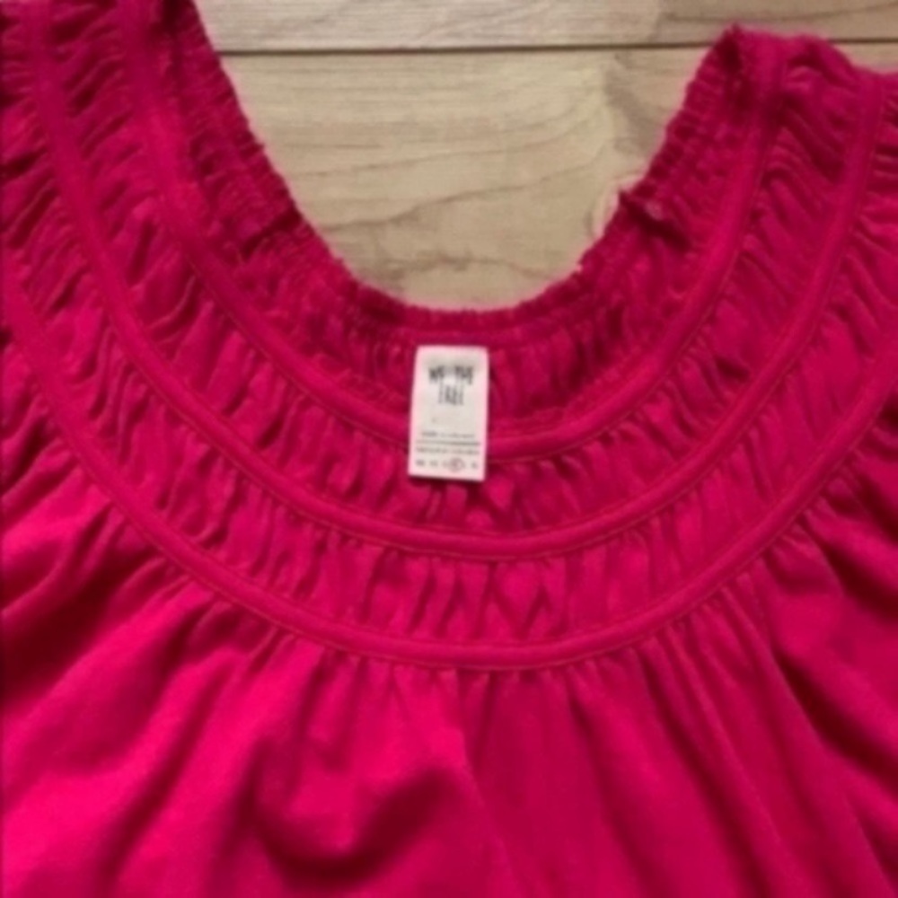 NWT Free People Coconut gathered blouse - Picture 3 of 7